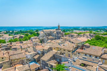 La petite ville d'Uzès 